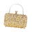 Crofta Women Clutch Purse Prom Lady Banquet Club Elegant Satchel Sequin Evening Bag Gold