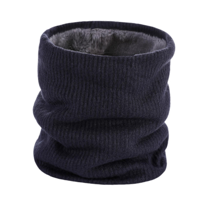 Crofta Winter Neck Warmer Women Men Thermal Snood for Snowboarding Bicycling Biking Navy