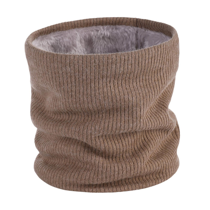 Crofta Winter Neck Warmer Women Men Thermal Snood for Snowboarding Bicycling Biking Khaki