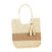 Crofta Female Beach Bag Portable Stylish Women Shoulder Bag for Work Party Vacation beige