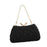 Crofta Evening Bag Clutch Wallet Kiss Lock Purse Handbag for Banquet Birthday Party Black