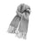 Crofta Winter Scarf Large Scarf Comfortable Tassel Shawl Thick Elegant Warm Blanket Gray