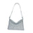 Crofta Rhinestone Purse for Women Commute Bag Handbag Vacation Stylish Shoulder Bag Silver