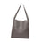 Crofta Women's Leather Shoulder Bag Satchel Elegant Bucket Bag for Outdoor Vacation Gray