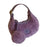 Crofta Plush Tote Bag for Women Crescent Bag Small Clutch Trendy Mini Crossbody Bag Purple