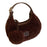 Crofta Plush Tote Bag for Women Crescent Bag Small Clutch Trendy Mini Crossbody Bag Brown