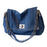 Crofta Women Denim Shoulder Bag Classical Handbag for Party Favors Outdoor Shopping Deep Blue