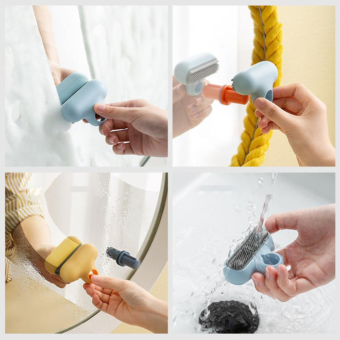 Window Cleaner T Mirror Glass Wiper Tool Cleaner Wipe Glass Cleaner Blue