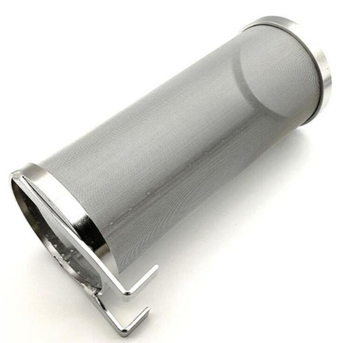 300 Micron Mesh Hop Filter Strainer 304 Stainless Steel Tool 6x14 in