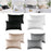 1 Pair Silk Satin Pillowcase Breathable Soft for Bedroom Machine Washable black