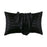 1 Pair Silk Satin Pillowcase Breathable Soft for Bedroom Machine Washable black