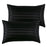 1 Pair Silk Satin Pillowcase Breathable Soft for Bedroom Machine Washable black