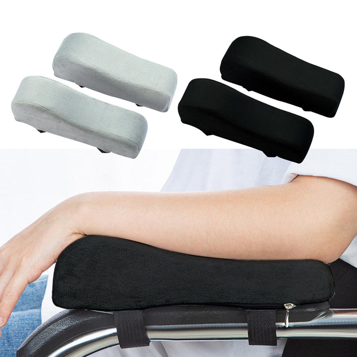 2x Universal Arm Rest  Washable Reusable Armrest Pads for Office Chair