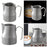 Stainless Steel Milk Frothing Pitcher with Scale for Coffee Kitchen Cafe 350ml