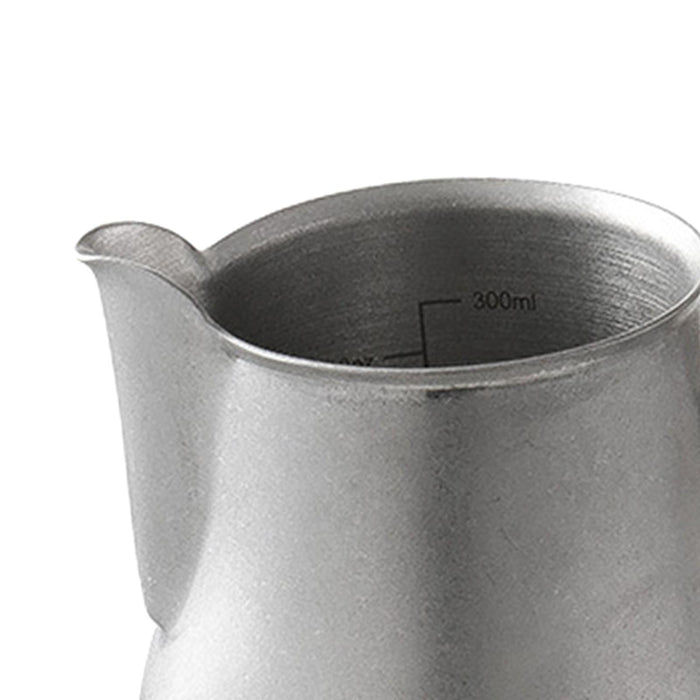 Stainless Steel Milk Frothing Pitcher with Scale for Coffee Kitchen Cafe 350ml