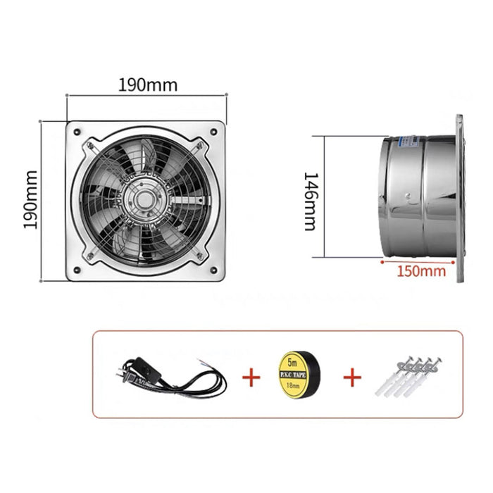 Ventilation Extractor 40W Extractor Ventilation Fan for Window Attic Office