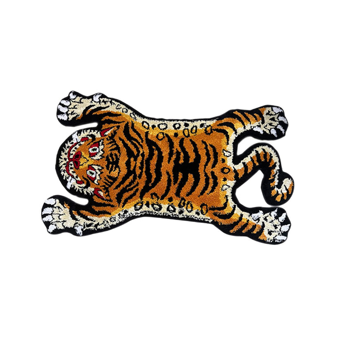 Tiger Rug Cartoon Absorbent Bath Mat for Bedroom Floor Home Decor Yellow