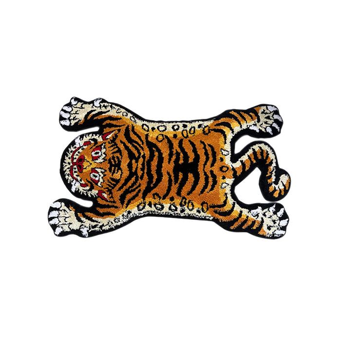 Tiger Rug Cartoon Absorbent Bath Mat for Bedroom Floor Home Decor Yellow