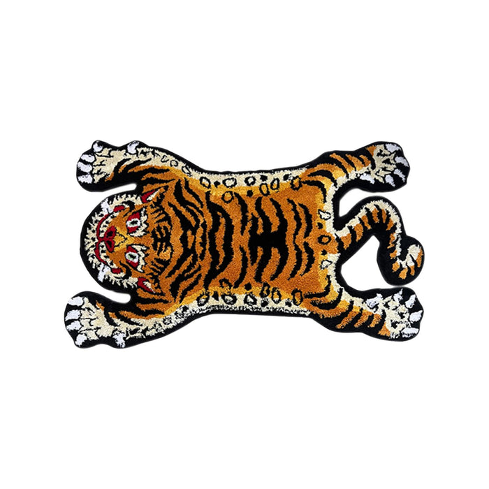 Tiger Rug Cartoon Absorbent Bath Mat for Bedroom Floor Home Decor Yellow