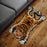 Tiger Rug Cartoon Absorbent Bath Mat for Bedroom Floor Home Decor Yellow