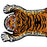 Tiger Rug Cartoon Absorbent Bath Mat for Bedroom Floor Home Decor Yellow