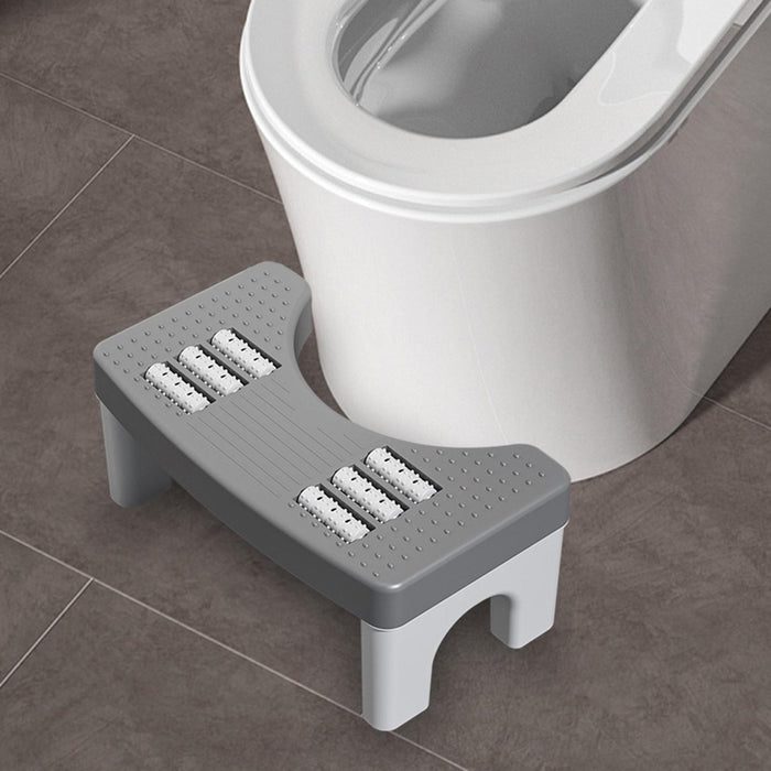 Toilet Stool Anti Slip Squatting Potty Foot Stool Portable Toilet Step Stool Gray