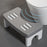 Toilet Stool Anti Slip Squatting Potty Foot Stool Portable Toilet Step Stool Gray