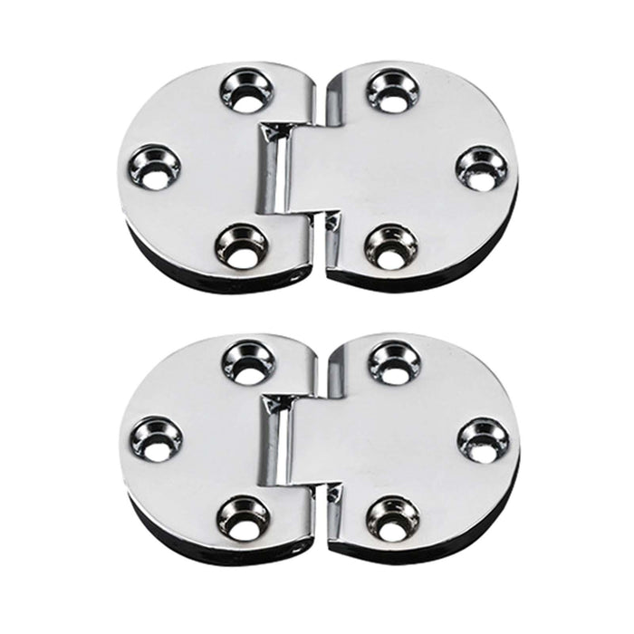 2x Flip Hinges Smooth Folding Table Hinges for Cupboard Wardrobe Butler Tray 5cmx2.95cmx0.4cm