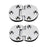 2x Flip Hinges Smooth Folding Table Hinges for Cupboard Wardrobe Butler Tray 5cmx2.95cmx0.4cm