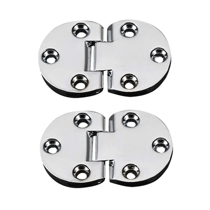 2x Flip Hinges Smooth Folding Table Hinges for Cupboard Wardrobe Butler Tray 5cmx2.95cmx0.4cm