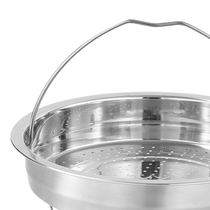 Stainless Steel Steamer Basket Raised Stand Durable Practical Steamer Insert 20cm