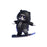 Cute Skateboard Bear Decoration for Car Gift for Drivers Sculpture Accessory black