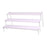 Wooden Display Riser Stand Counter Shelf for Dolls Collection Makeup Perfume 3 Layers 50CM