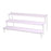 Wooden Display Riser Stand Counter Shelf for Dolls Collection Makeup Perfume 3 Layers 50CM