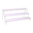 Wooden Display Riser Stand Counter Shelf for Dolls Collection Makeup Perfume 3 Layers 50CM