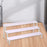 Wooden Display Riser Stand Counter Shelf for Dolls Collection Makeup Perfume 3 Layers 50CM