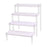 Crofta Wooden Display Riser Stand Counter Shelf for Dolls Collection Makeup Perfume 4 Layers 20CM