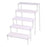 Crofta Wooden Display Riser Stand Counter Shelf for Dolls Collection Makeup Perfume 5 Layers 20CM