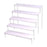 Crofta Wooden Display Riser Stand Counter Shelf for Dolls Collection Makeup Perfume 5 Layers 30CM