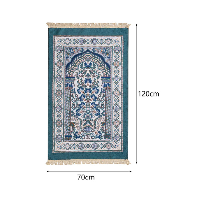 Worship Carpet Carpet Accessories Arabic Kneeling Pad for Temple Room Adults blue