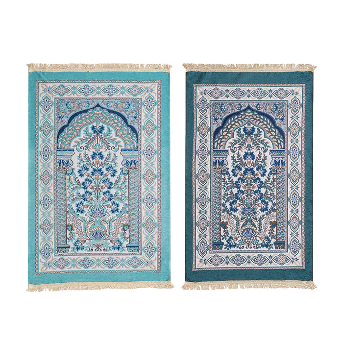 Worship Carpet Carpet Accessories Arabic Kneeling Pad for Temple Room Adults blue