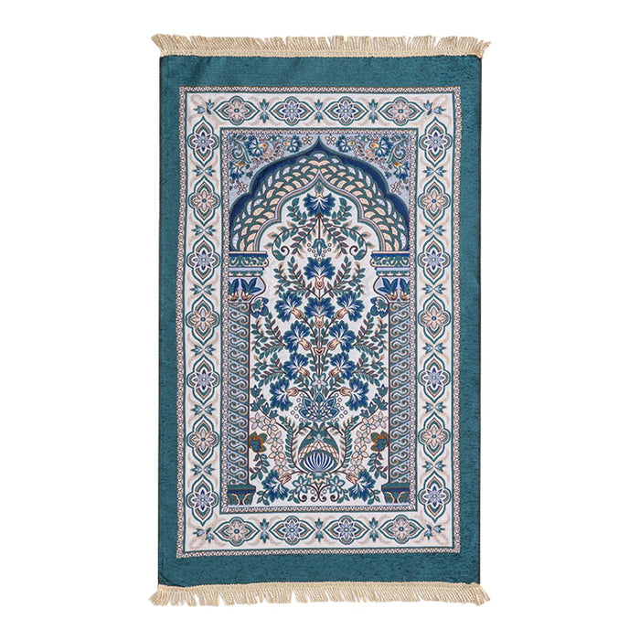 Worship Carpet Carpet Accessories Arabic Kneeling Pad for Temple Room Adults blue