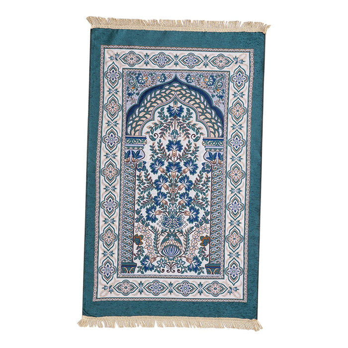 Worship Carpet Carpet Accessories Arabic Kneeling Pad for Temple Room Adults blue