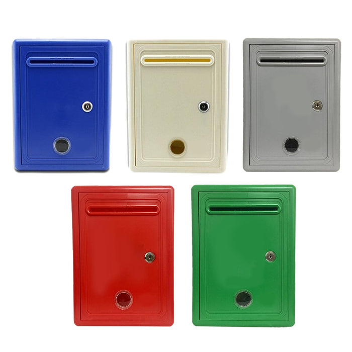 Suggestion Drop Box Waterproof with Slot and Lock Complaint Box Donation Box Red