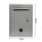 Suggestion Drop Box Waterproof with Slot and Lock Complaint Box Donation Box Gray