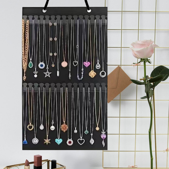 Hanging Jewelry Organizer Bracelet Necklace Hanger for Bedroom Travel Closet No Earrings Hanger