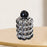 Toothpick Holder Face Brush with Lid Cover Organizer Decor Bathroom Canister Black Argent