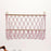 Wall Hanging Net Toy Storage Organizer Durable Handwoven Plush Toy Organizer Pink