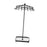 Rotating Jewelry Holder Iron Jewelry Display Rack for Necklace Ring Bracelet Black