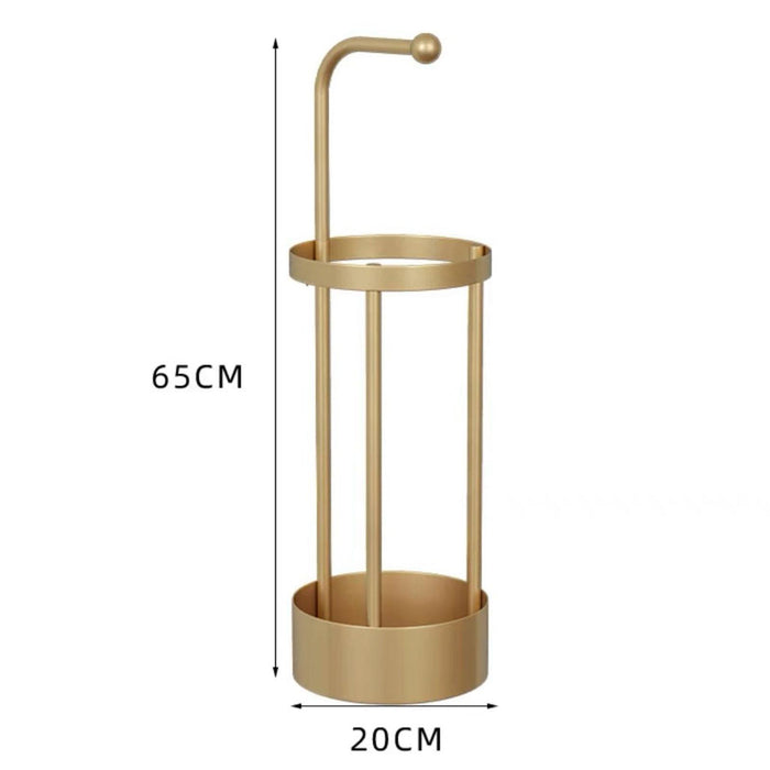 Umbrella Rack Stand Free Standing Umbrella Holder for Corridor Canes Cabinet Gold